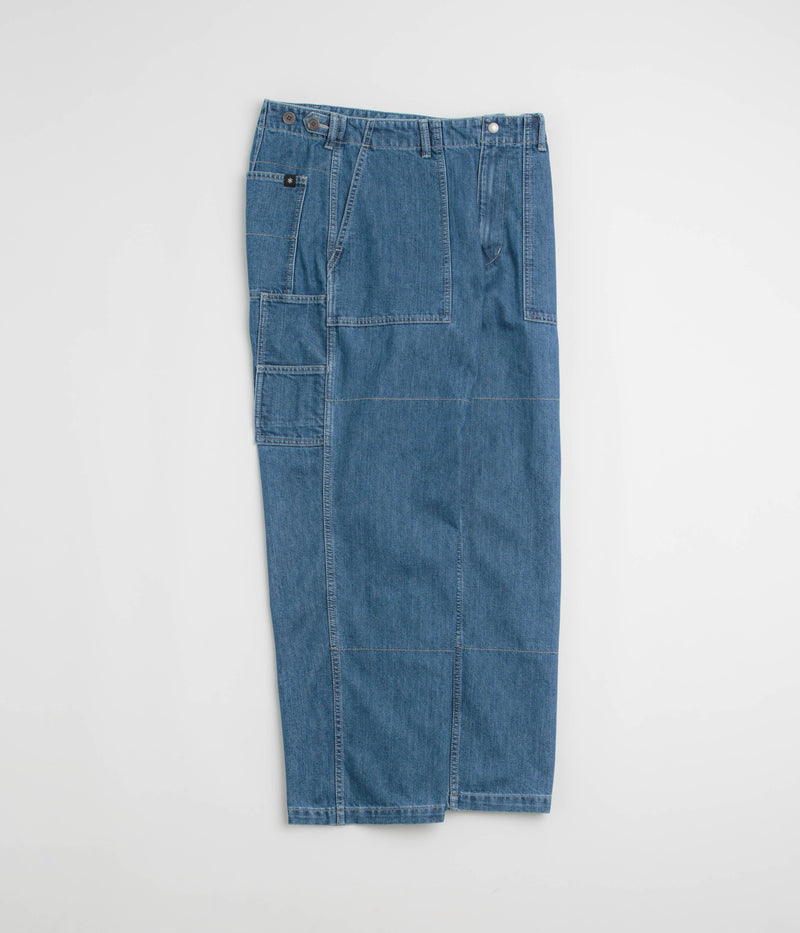 Snow Peak Takibi Denim Pants in Light Blue