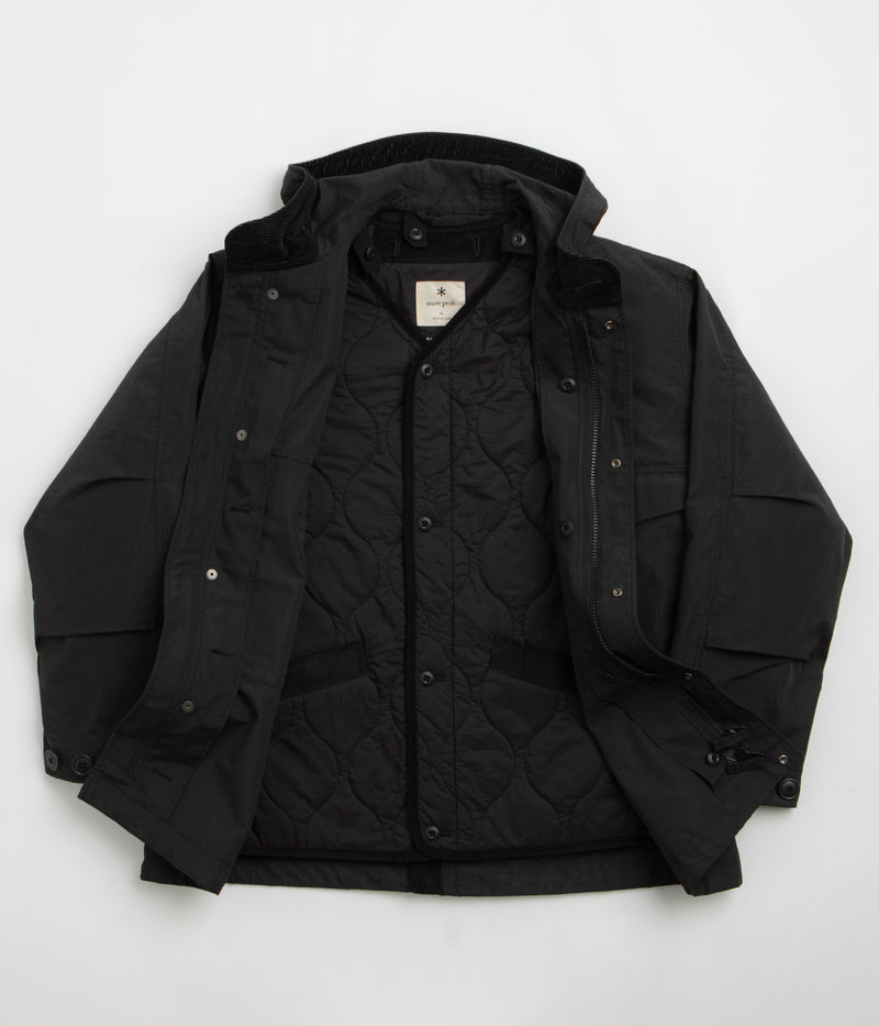 Snow Peak Takibi Ripstop Adjustable Jacket in Black