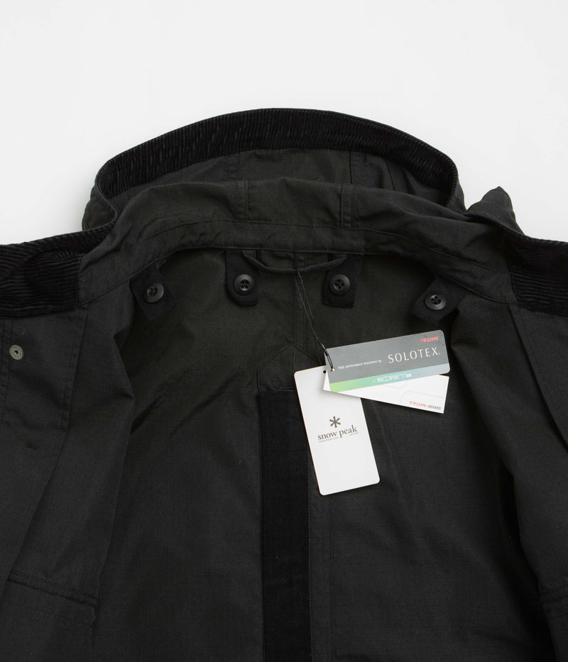 Snow Peak Takibi Ripstop Adjustable Jacket in Black