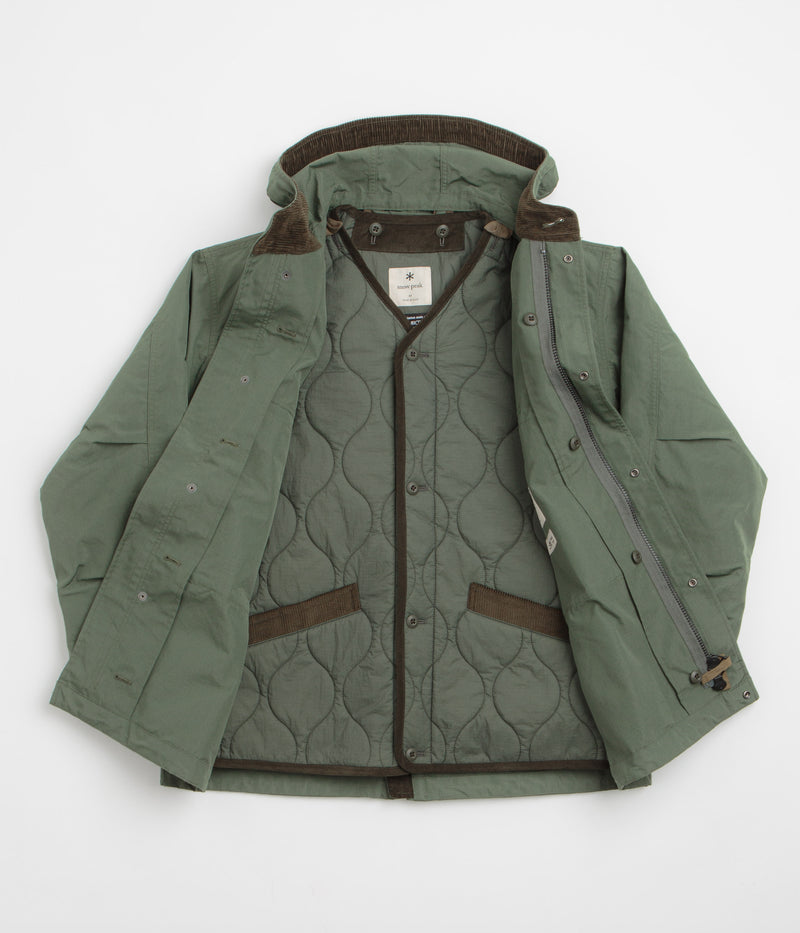 Snow Peak Takibi Ripstop Adjustable Jacket in Olive