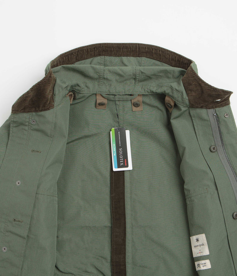 Snow Peak Takibi Ripstop Adjustable Jacket in Olive