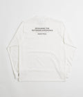Snow Peak Typography Long Sleeve T-Shirt in Off White