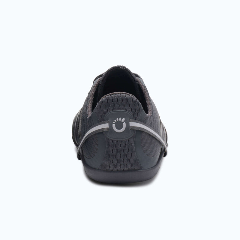 A Rear View View of Xero Shoes Speed Force II Men Shoe in Steel Gray