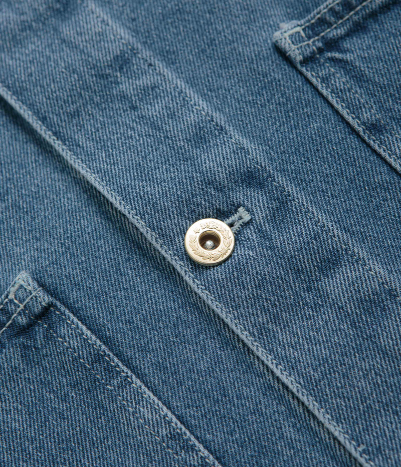 Stan Ray Coverall Jacket in Heavy Stone Wash Denim
