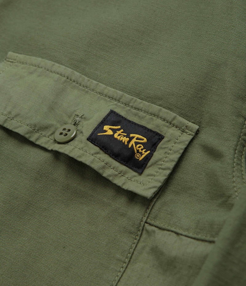 Stan Ray CPO Shirt in Olive Sateen and Ripstop