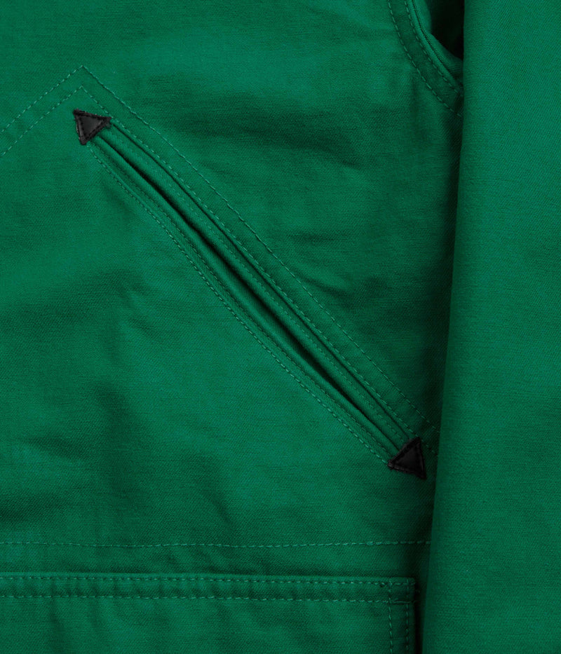 Stan Ray Hunters Jacket in Racing Green Half Panama