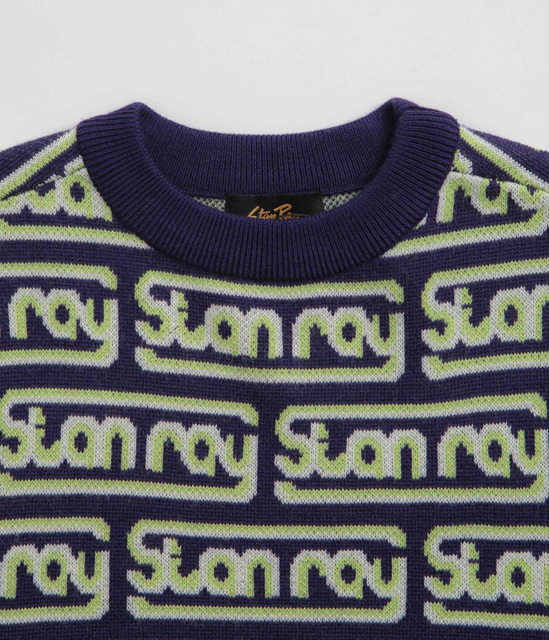 Stan Ray Knitted Sweatshirt in Moto Repeat