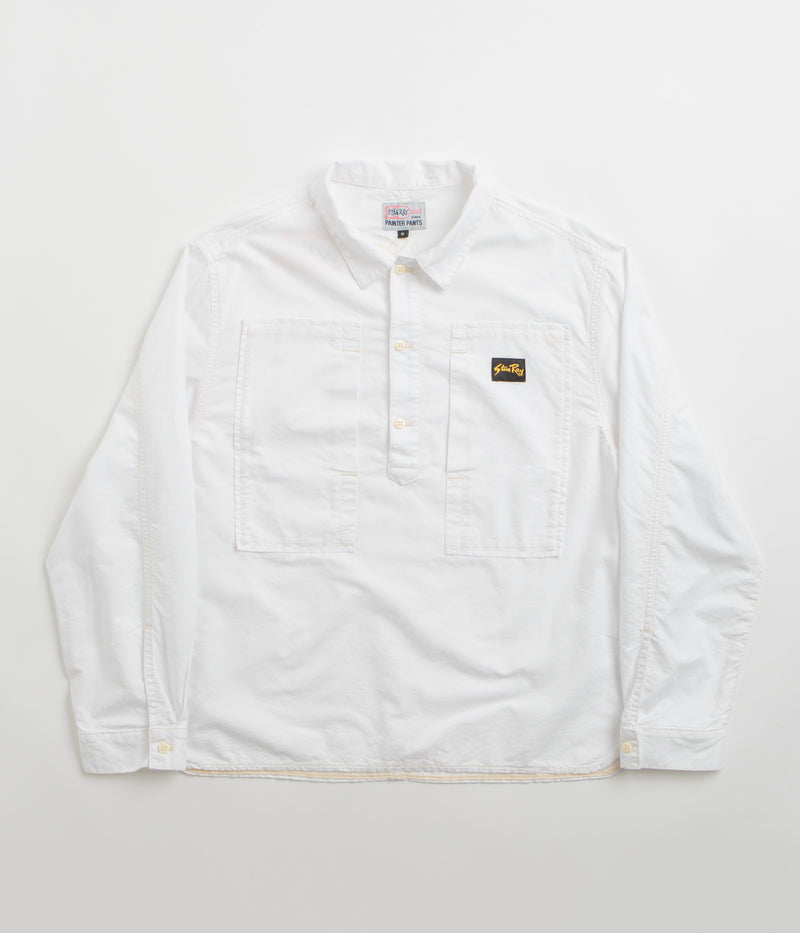 Stan Ray Painters Pop Over Shirt in Natural Cotton Oxford