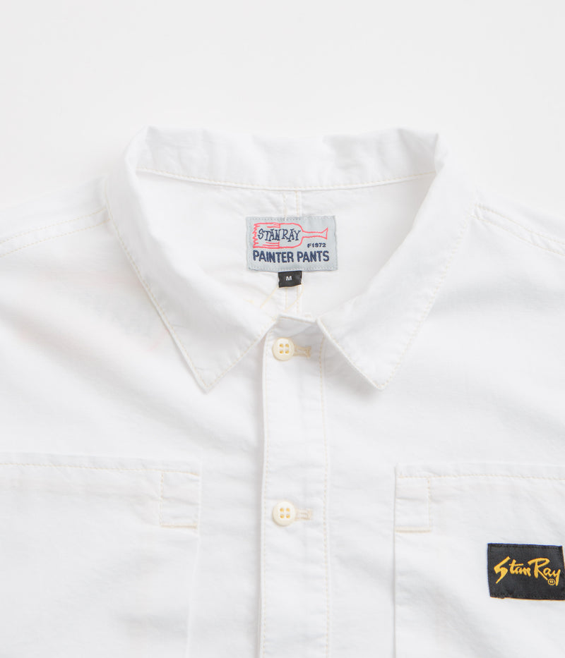 Stan Ray Painters Pop Over Shirt in Natural Cotton Oxford