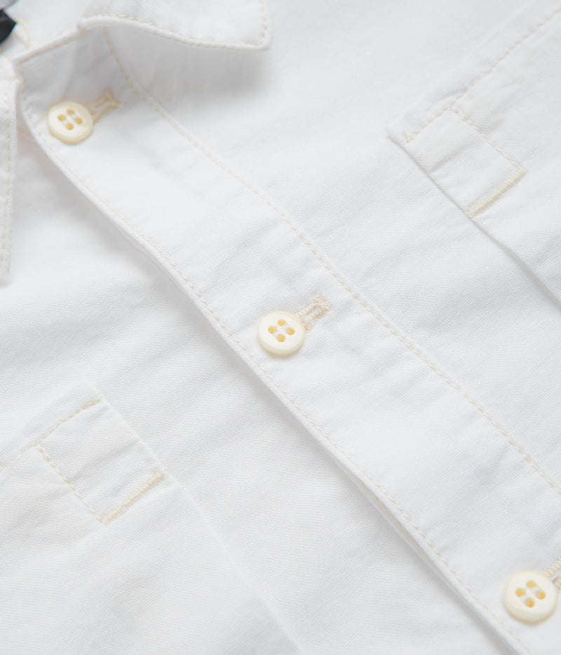 Stan Ray Painters Pop Over Shirt in Natural Cotton Oxford