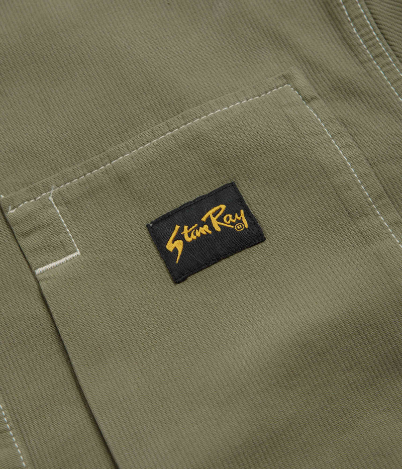 Stan Ray Painters Pop Over Shirt in Olive Bedford Cord