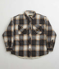 Stan Ray Quilted Plaid Overshirt in Navy Plaid