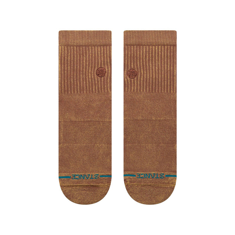 Stance Icon Washed Quarter Socks - Brown