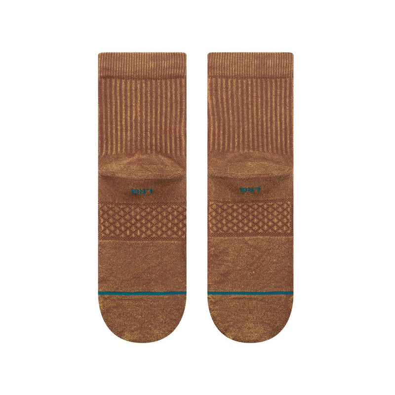 Stance Icon Washed Quarter Socks - Brown