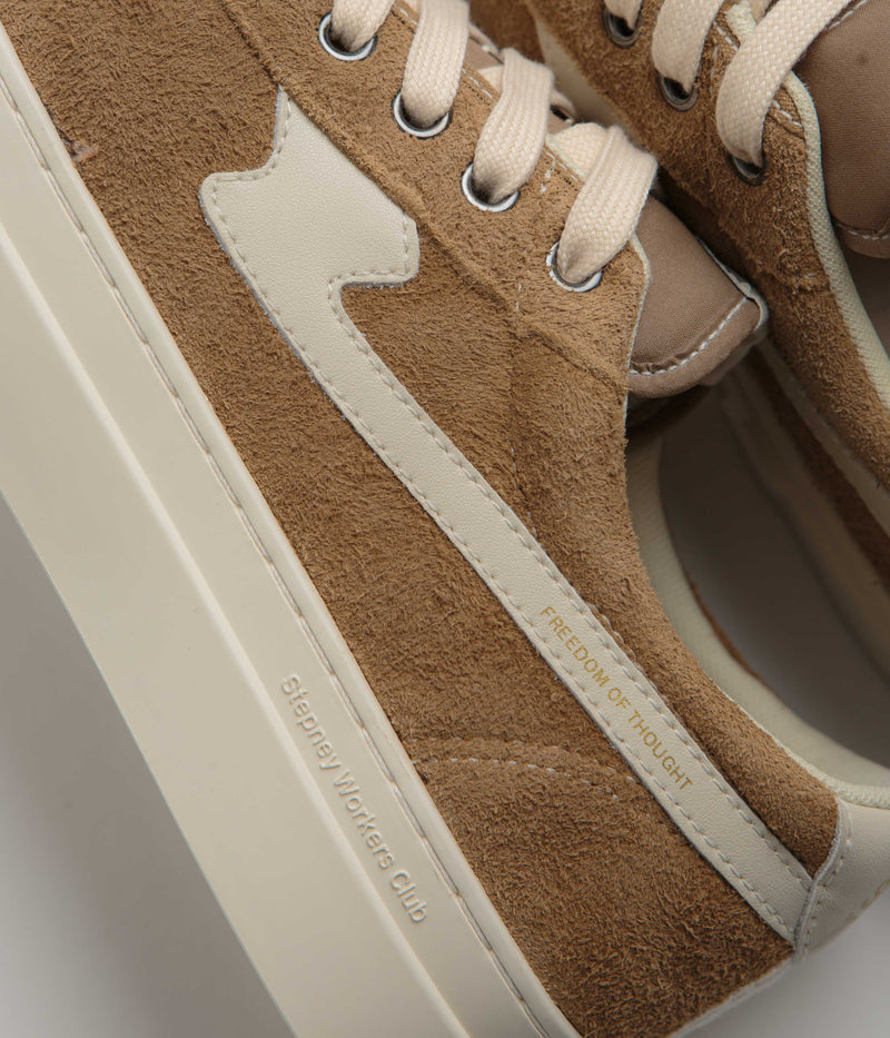 Stepney Workers Club Dellow S-Strike Cup Geo-Merged Shoes in Brown