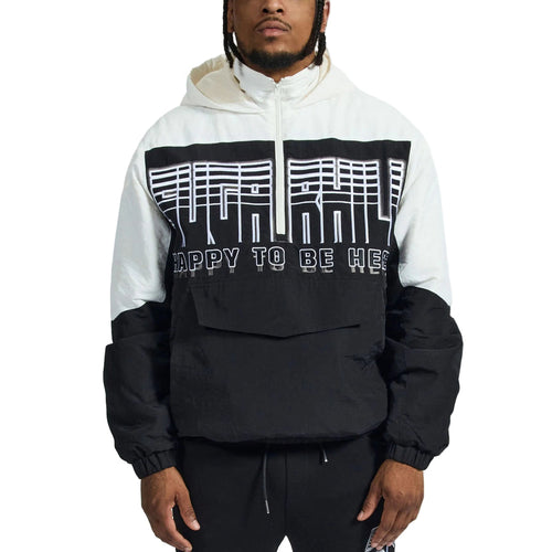 "STORM" STARTER JACKET (BLACK / WHITE)