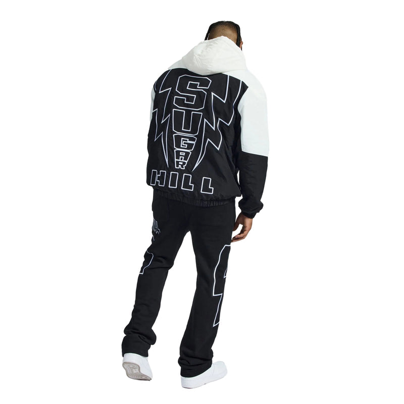 "STORM" STARTER JACKET (BLACK / WHITE)