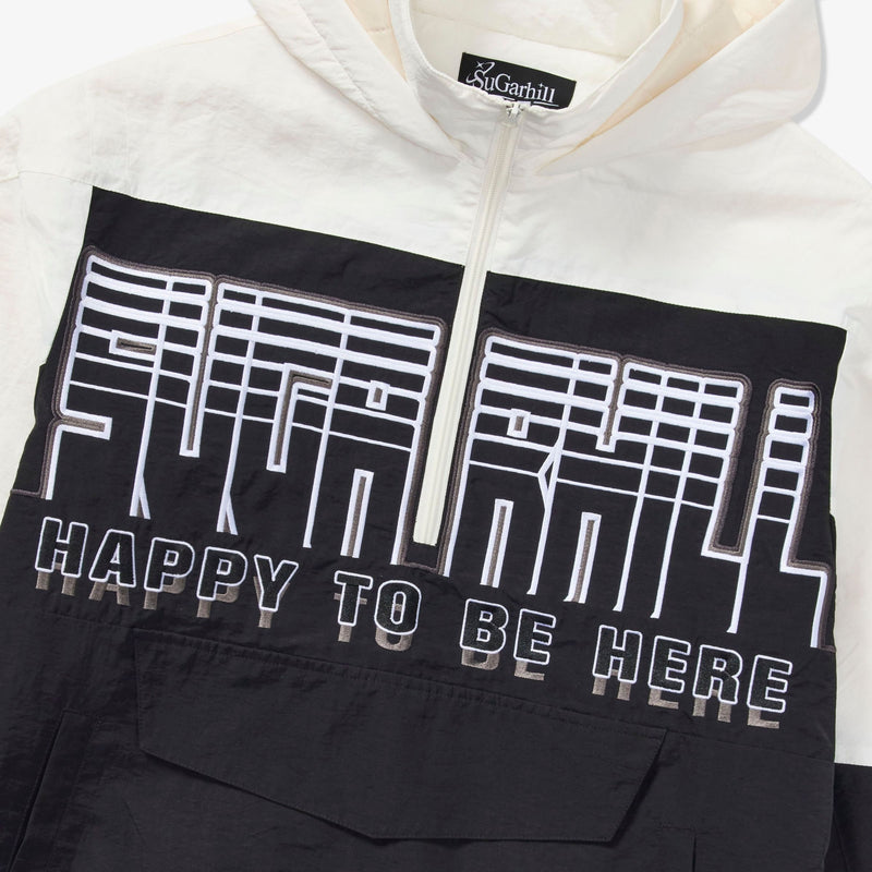 "STORM" STARTER JACKET (BLACK / WHITE)