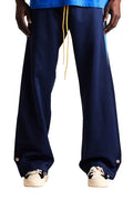 Striped Snap Pant -Navy/Blue