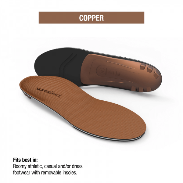 Superfeet All-Purpose Memory Foam Support Insoles - Copper