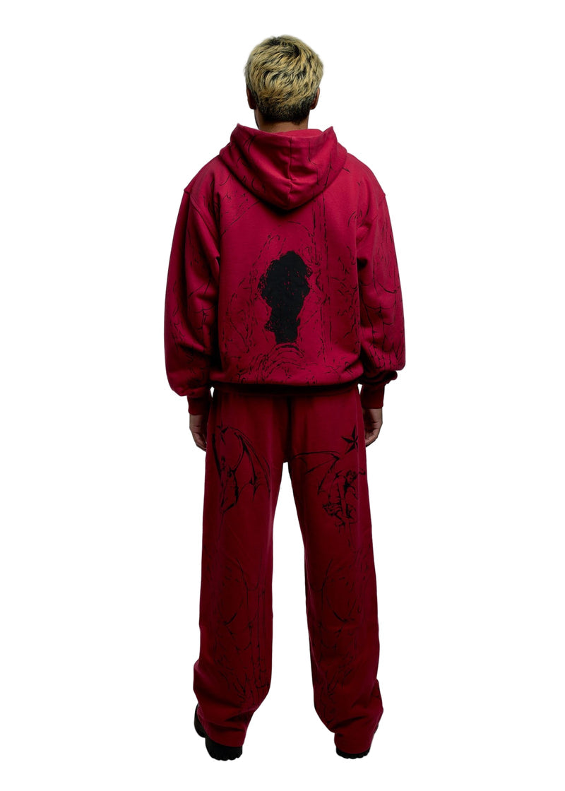 TATTOO ZIP RED/BLACK