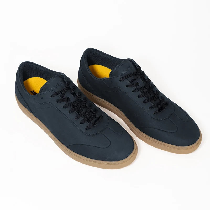 Atlas Cobalt blue suede 3/4 view