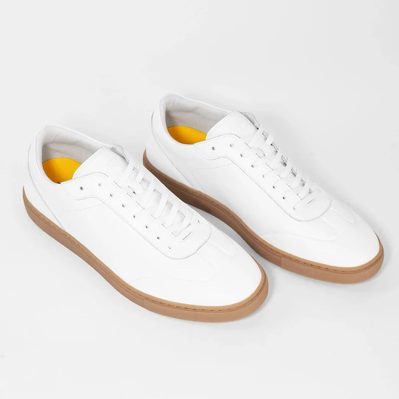 Atlas in Ivory white leather by Amberjack - 3/4 View