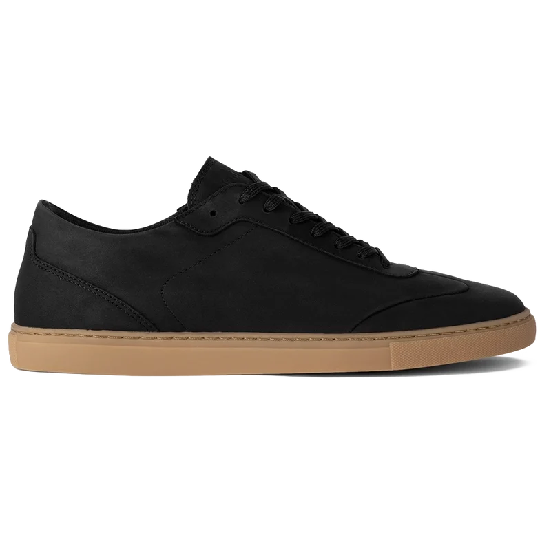 Atlas in Midnight black nubuck by Amberjack - Lateral View