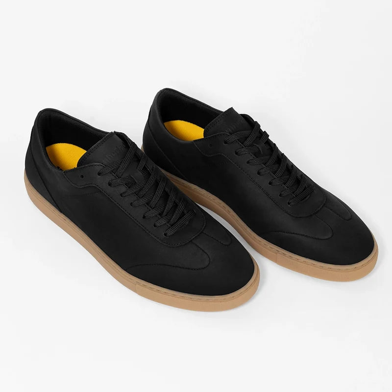 Atlas in Midnight black nubuck by Amberjack - 3/4 View