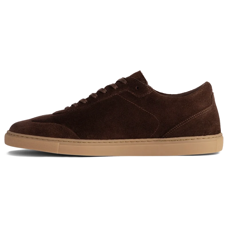 Atlas in Walnut brown suede by Amberjack - Medial View