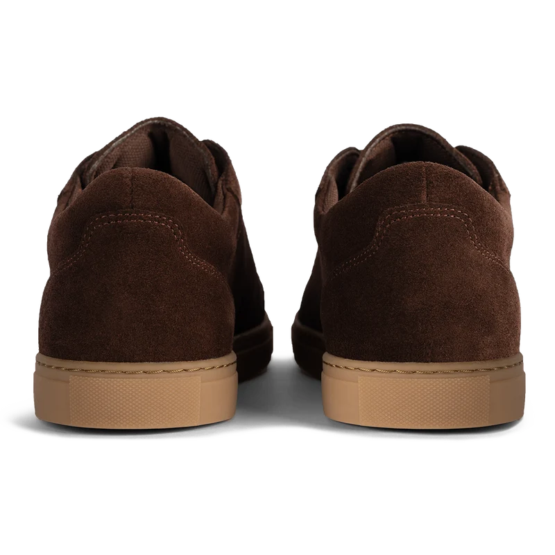 Atlas in Walnut brown suede by Amberjack - Back View