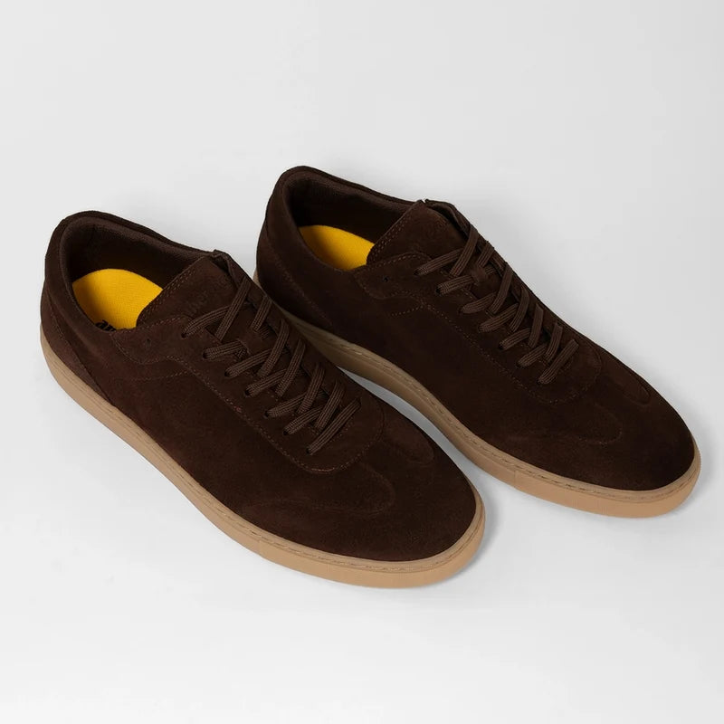 Atlas in Walnut brown suede by Amberjack - 3/4 View