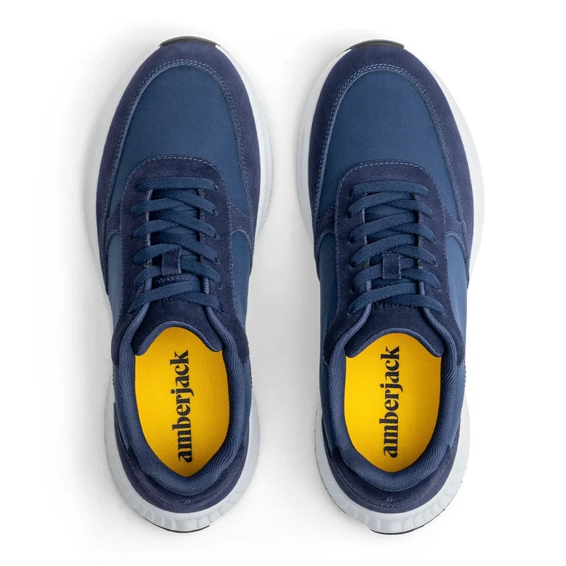 The Axis in Cobalt Suede by Amberjack - Top Down View
