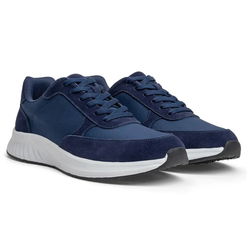 The Axis in Cobalt Suede by Amberjack - 3/4 View