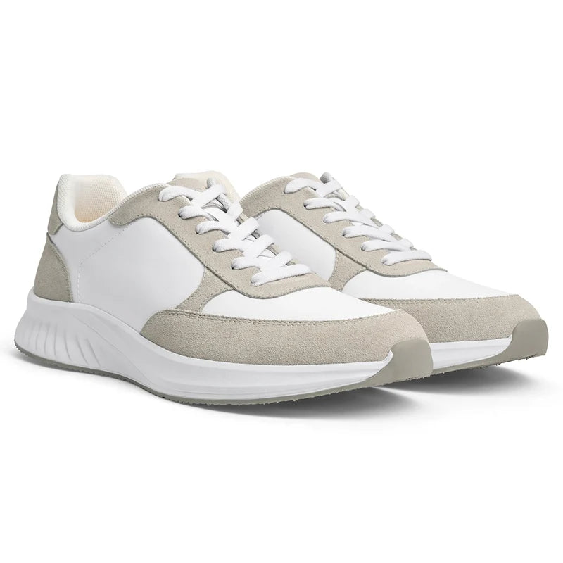 The Axis in Ivory Suede by Amberjack - 3/4 View