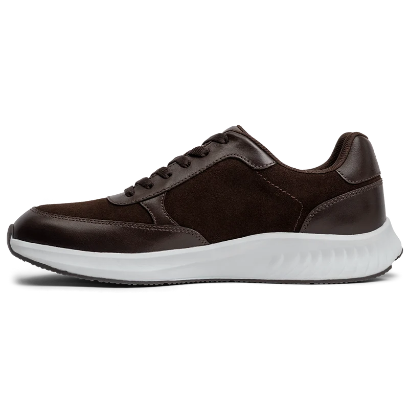 The Axis in Walnut Suede by Amberjack - Medial View