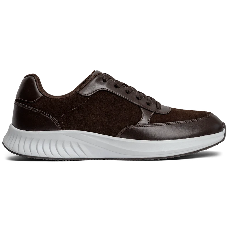 The Axis in Walnut Suede by Amberjack - Lateral View