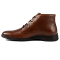 The Chukka Chestnut & Mocha brown full-grain leather Medial View