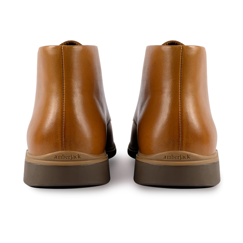 The Chukka Boot by Amberjack in Honey - Back Heel View