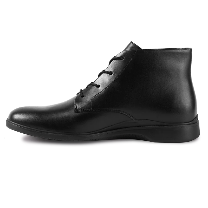 The Chukka Boot by Amberjack in Obsidian - Medial Side View