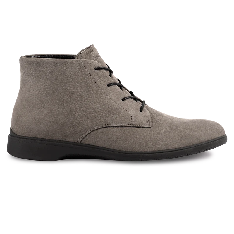 The Chukka Boot by Amberjack in Steel - Lateral Side View