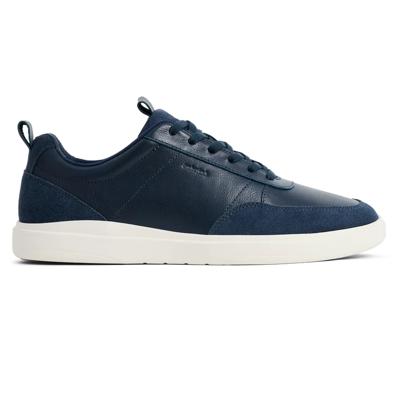 The Court in Cobalt leather & suede lateral view
