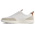 The Court in Ivory leather & suede medial view