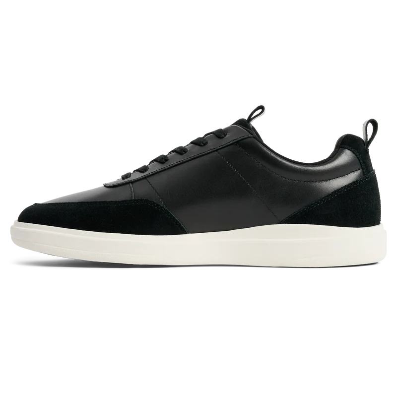 The Court in Onyx leather & suede medial view