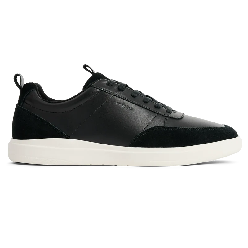 The Court in Onyx leather & suede lateral view