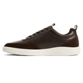The Court in Walnut leather & suede medial view