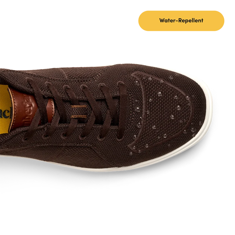 The Drift in Chestnut knit Toe with water droplets