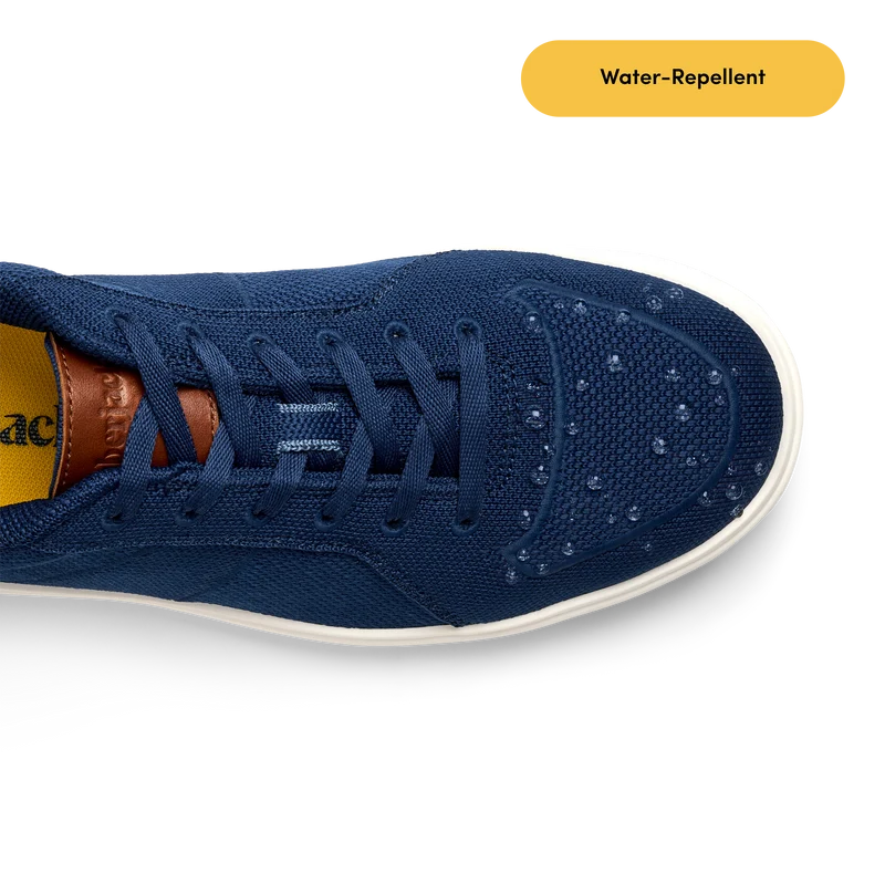 The Drift in Cobalt knit Toe with water droplets