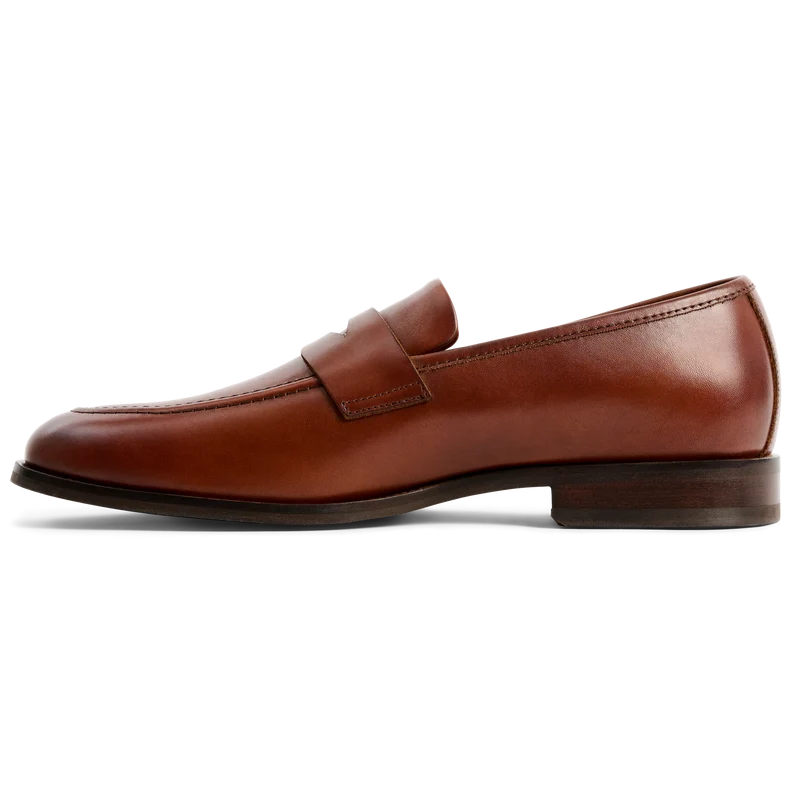 The Duke in Chestnut brown full-grain leather Medial View
