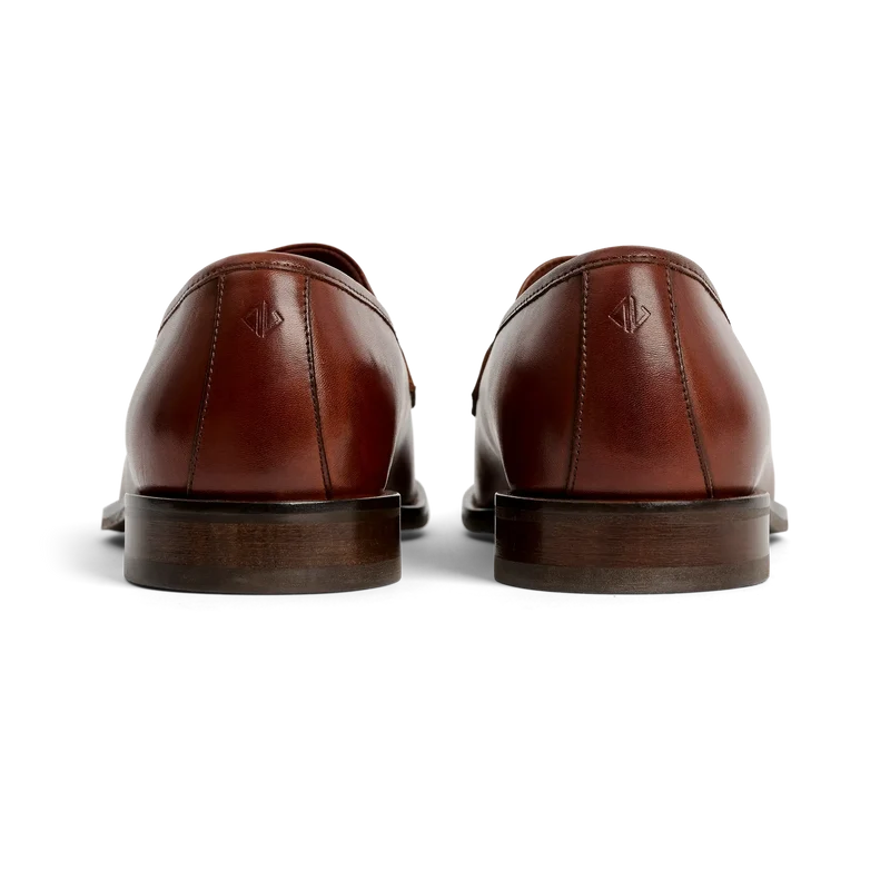 The Duke in Chestnut brown full-grain leather Heel View